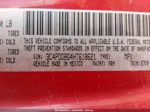 3C4PDDBG4HT618621 Dodge Journey Sxt