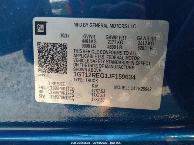 1GT12REG1JF159634 GMC SIERRA 2500HD