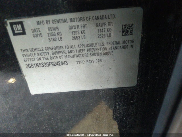 2G61N5S39F9242443 Cadillac XTS LUXURY