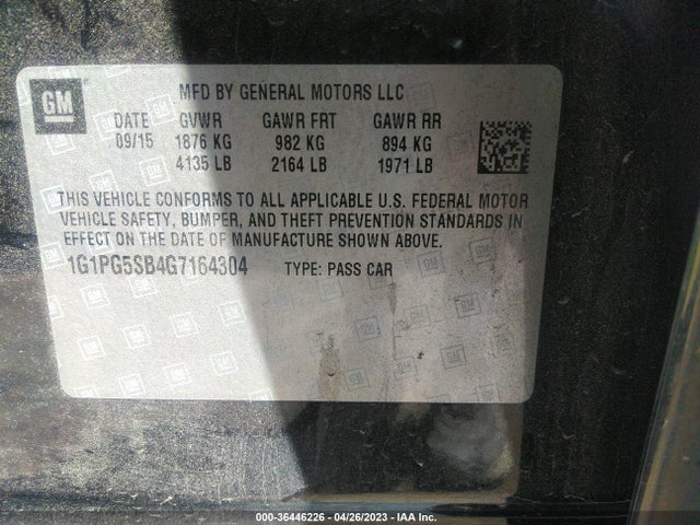 Chevrolet Cruze Limited Ltz 2016 1G1PG5SB4G7164304 Image 9
