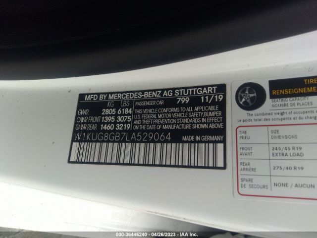 W1KUG8GB7LA529064 Mercedes-Benz S 560 4matic