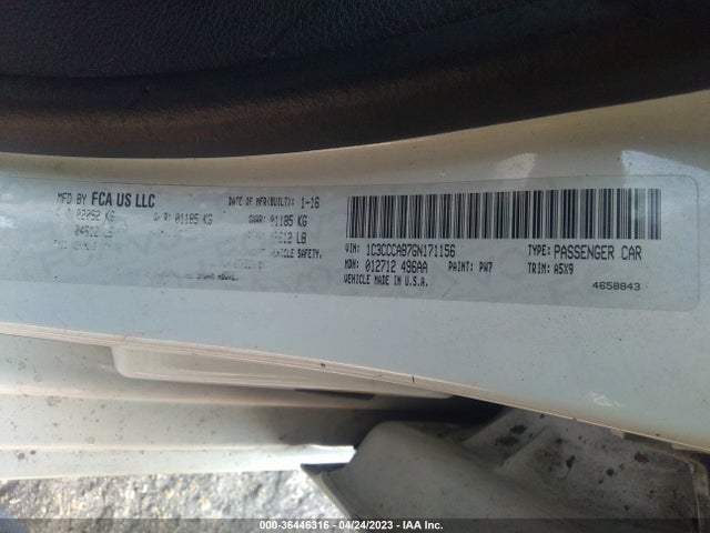 Chrysler 200 Limited 2016 1C3CCCAB7GN171156 Image 9