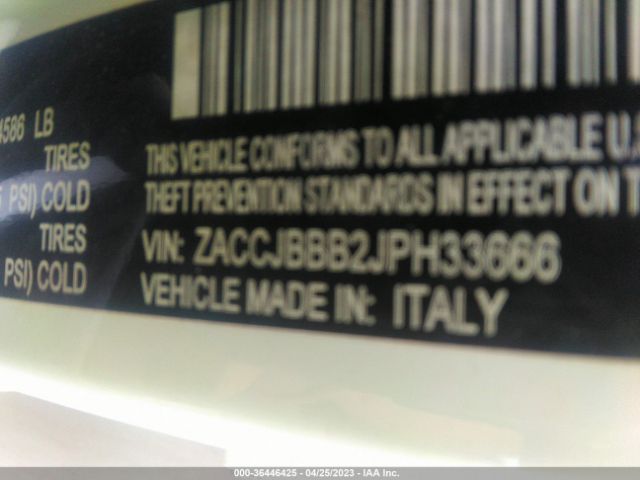 ZACCJBBB2JPH33666 Jeep Renegade Latitude