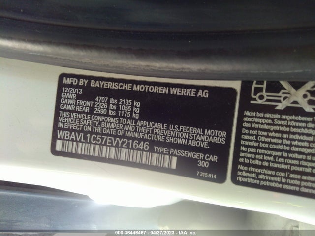 BMW X1 Xdrive28i 2014 WBAVL1C57EVY21646 Image 9