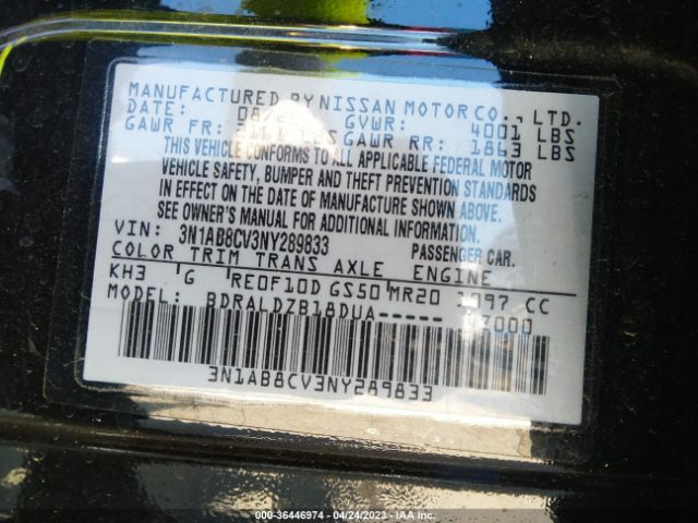 3N1AB8CV3NY289833 Nissan SENTRA SV