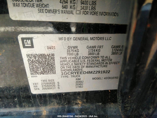 Chevrolet Silverado 1500 Rst 2021 1GCRYEED4MZ291922 Image 9