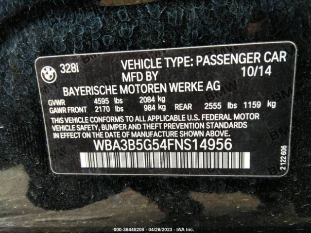 WBA3B5G54FNS14956 BMW 3 Series 328i Xdrive