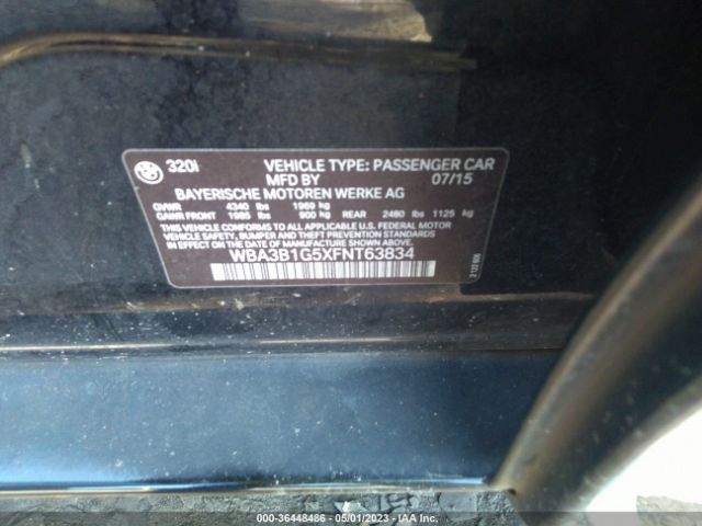 WBA3B1G5XFNT63834 BMW 3 Series 320i