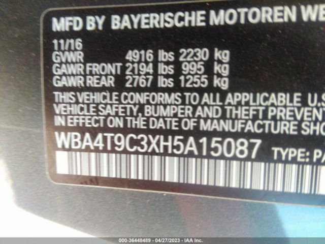 WBA4T9C3XH5A15087 BMW 4 Series 440i