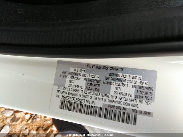 Mazda Cx-5 Grand Touring 2015 JM3KE2DY3F0521283 Image 10