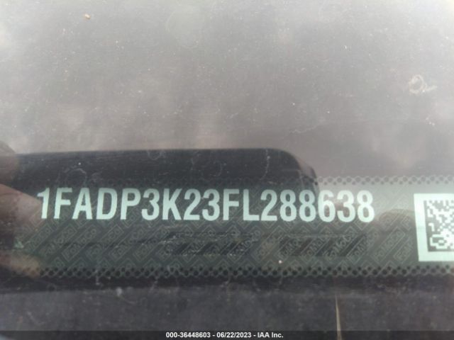 1FADP3K23FL288638 Ford FOCUS SE