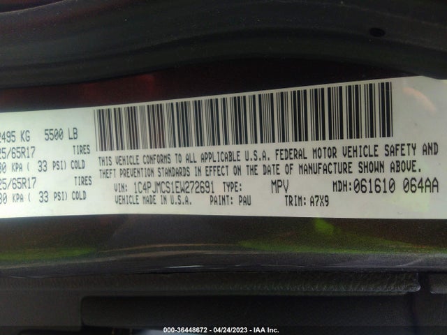 Jeep Cherokee Latitude 2014 1C4PJMCS1EW272691 Image 10