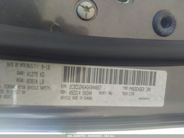 2C3CDZAG4GH344667 Dodge Challenger Sxt