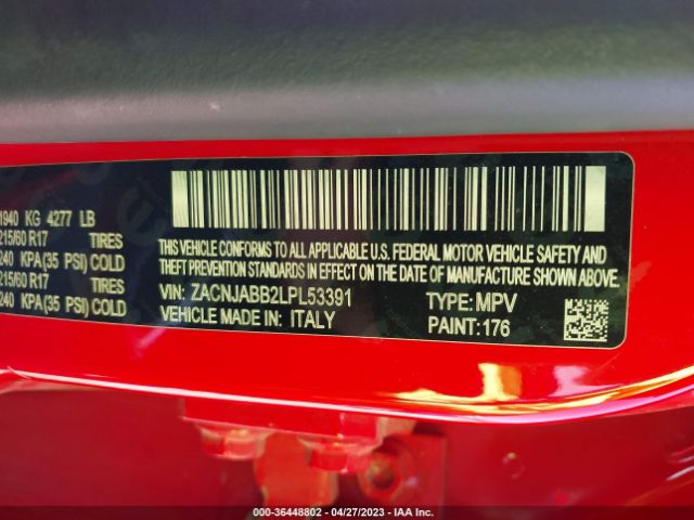 ZACNJABB2LPL53391 Jeep Renegade Latitude