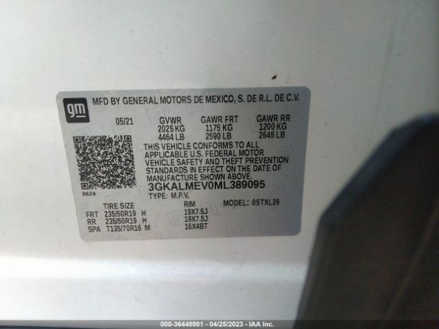 3GKALMEV0ML389095 GMC Terrain Sle