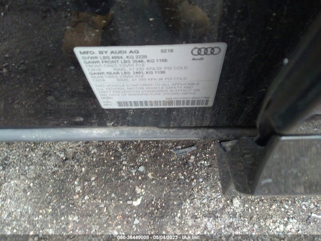 WA1ECCFS1JR027786 Audi Q3 Premium/sport Premium