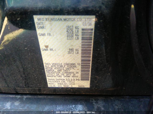 1N4AL3AP4GN351036 Nissan ALTIMA 2.5
