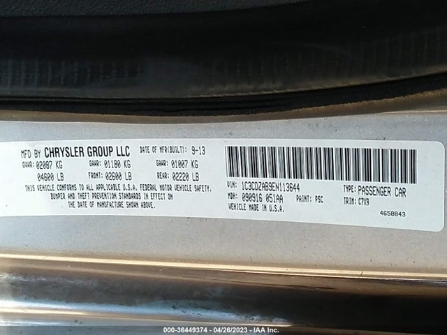 Dodge AVENGER SE 2014 1C3CDZAB9EN113644 Image 9