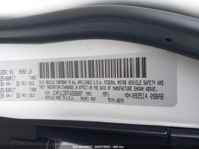 1C4PJLCB7FW566897 Jeep Cherokee Latitude