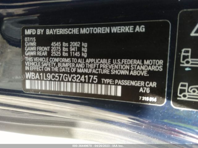 WBA1L9C57GV324175 BMW 2 Series 228i Xdrive