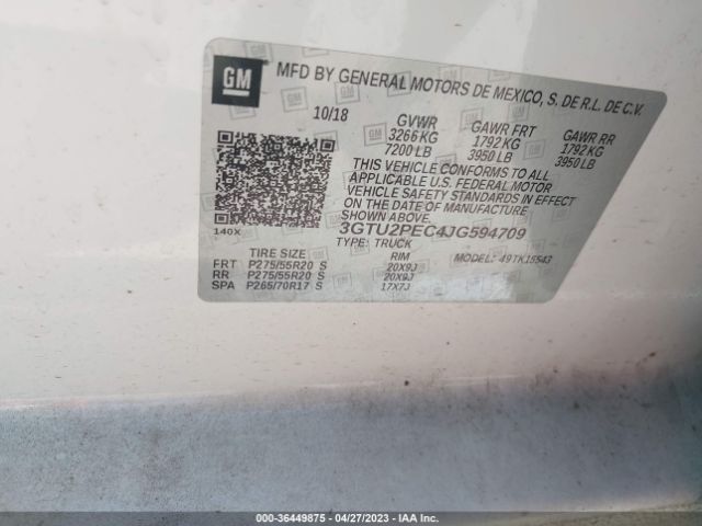 3GTU2PEC4JG594709 GMC Sierra 1500 Denali