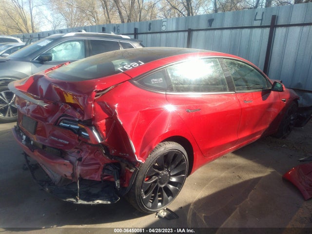 Tesla Model 3 Performance 2022 5YJ3E1EC0NF294452 Image 4