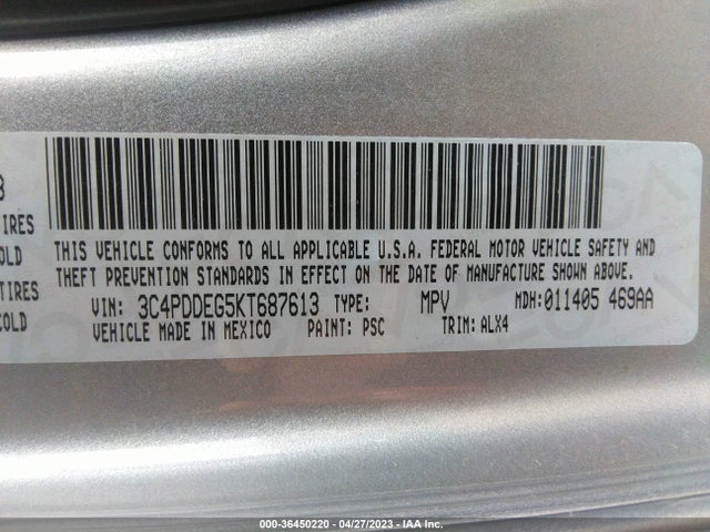 Dodge JOURNEY GT 2019 3C4PDDEG5KT687613 Image 9