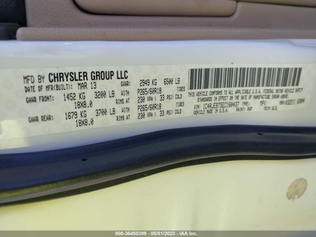1C4RJEBT5EC160437 Jeep Grand Cherokee Limited