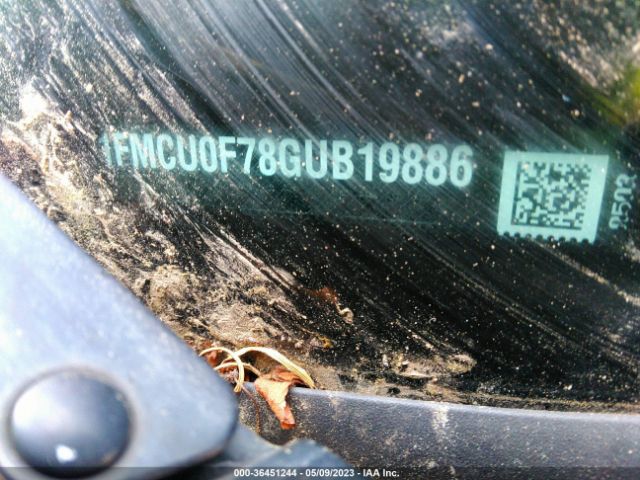 1FMCU0F78GUB19886 Ford ESCAPE S