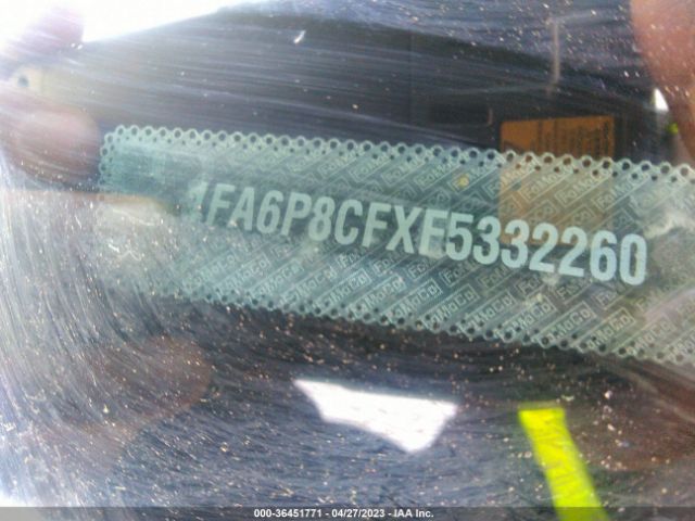 1FA6P8CFXF5332260 Ford MUSTANG GT