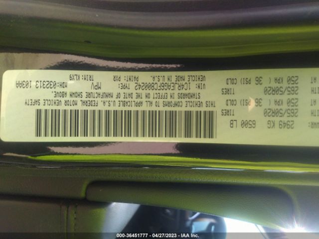 1C4RJEAG6FC800242 Jeep Grand Cherokee Altitude