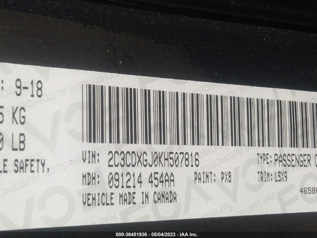 Dodge Charger Scat Pack 2019 2C3CDXGJ0KH507816 Image 9