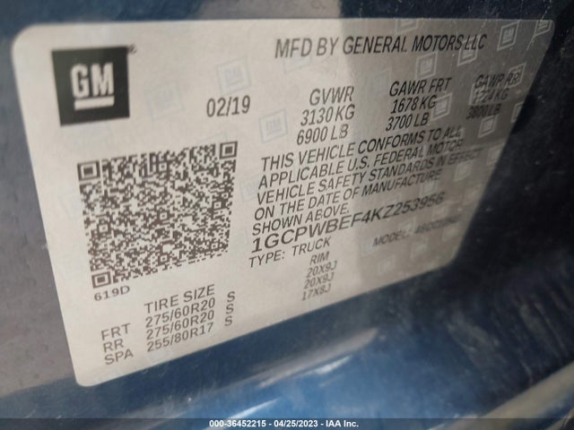 Chevrolet Silverado 1500 Custom 2019 1GCPWBEF4KZ253956 Image 11