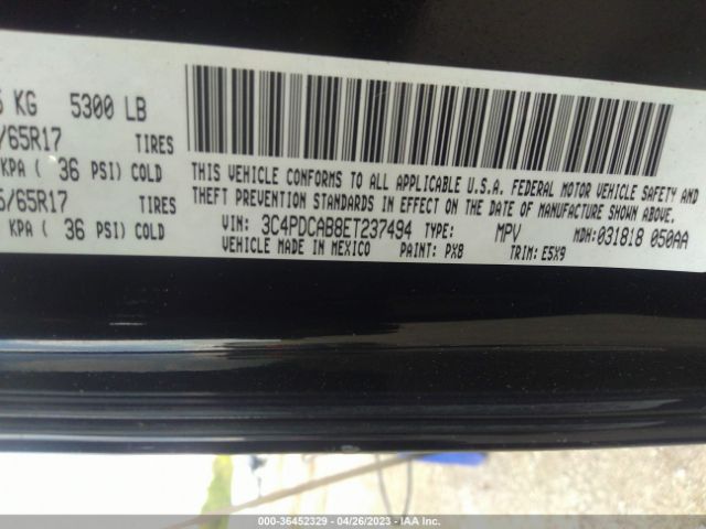 3C4PDCAB8ET237494 Dodge JOURNEY SE