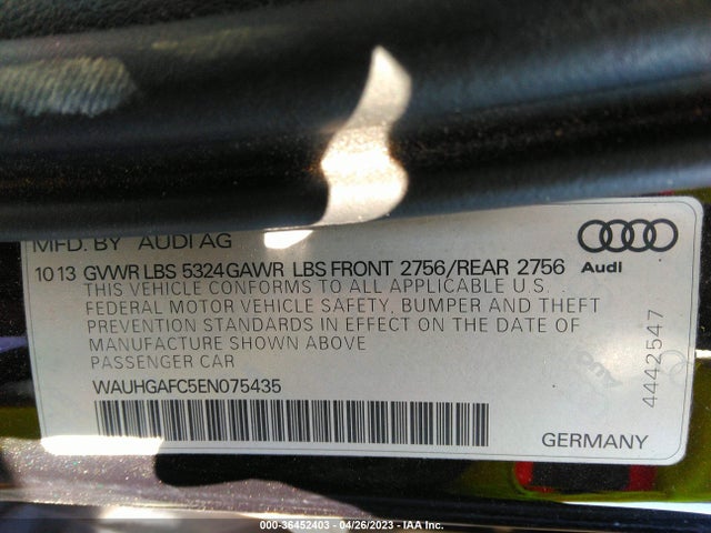 WAUHGAFC5EN075435 Audi A6 3.0t Prestige