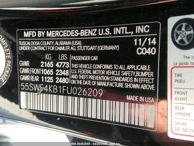Mercedes-Benz C-class C 300 2015 55SWF4KB1FU026209 Image 10