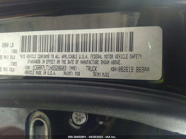 1C6RR7LT1HS528603 RAM 1500 Big Horn