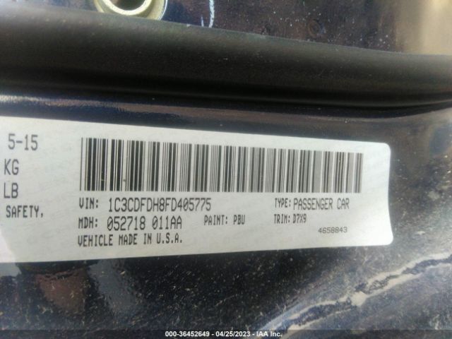 1C3CDFDH8FD405775 Dodge Dart Aero