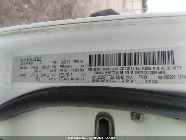 1C6RR7FT9GS129142 RAM 1500 Tradesman