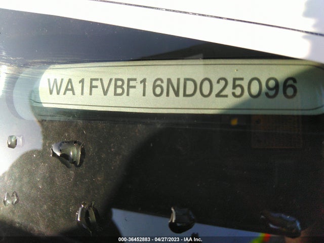 2022 Audi Q8, VIN: WA1FVBF16ND025096