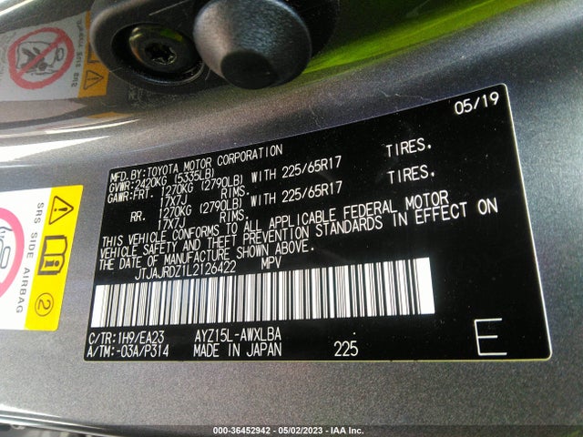 2020 Lexus NX, VIN: JTJAJRDZ1L2126422