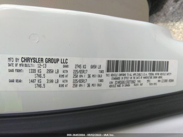 2C4RDGBG1ER273962 Dodge Grand Caravan American Value Pkg