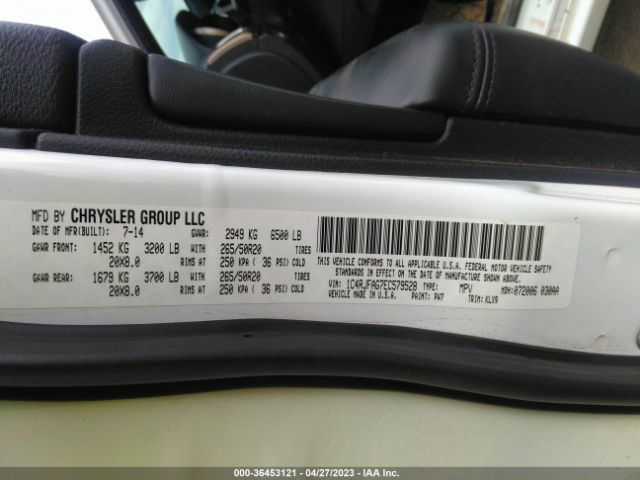 1C4RJFAG7EC579528 Jeep Grand Cherokee Altitude