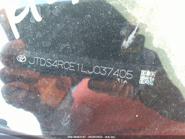 Toyota COROLLA SE 2020 JTDS4RCE1LJ037405 Image 11