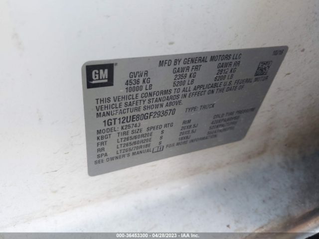 1GT12UE80GF293670 GMC Sierra 2500hd Denali