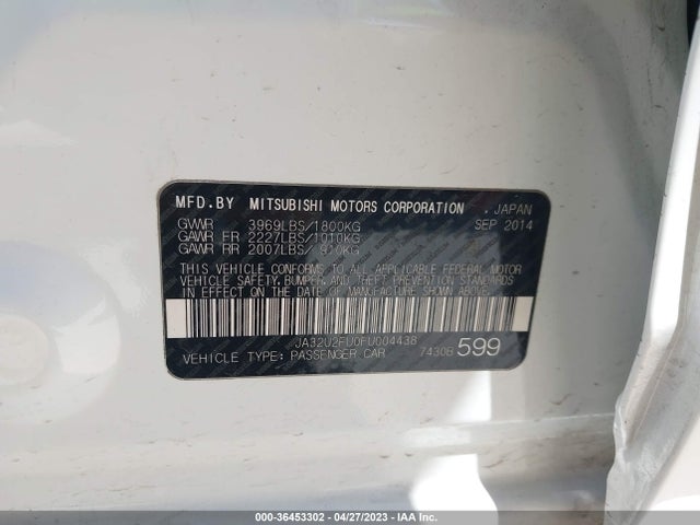 JA32U2FU0FU004438 Mitsubishi LANCER ES
