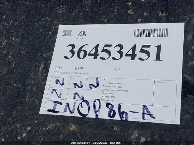 WBA5A5C57FD515874 BMW 5 Series 528i