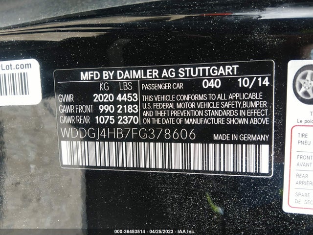Mercedes-Benz C-class C 250 2015 WDDGJ4HB7FG378606 Image 9