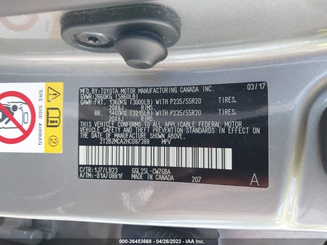 2T2BZMCA2HC087388 Lexus Rx Rx 350