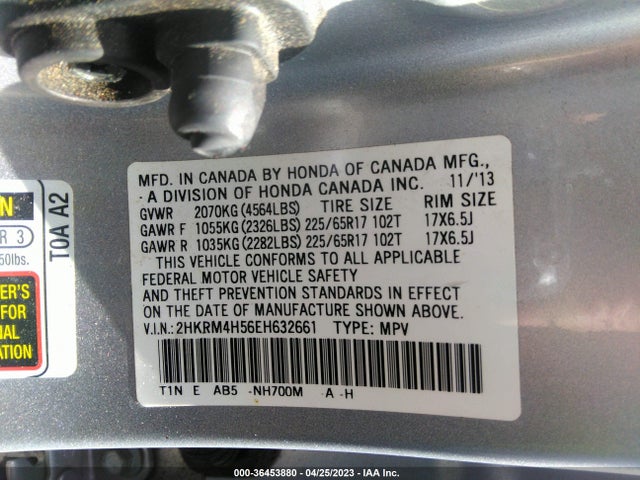 Honda CR-V EX 2014 2HKRM4H56EH632661 Image 9